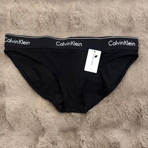 Calvin Klein Black Logo Waistband Bikini NWT